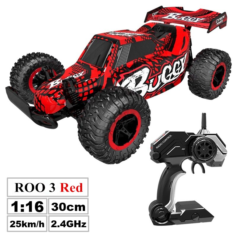1:16 RC Car 2.4G Electric Remote Control Model Children Rear Wheel Drive Crawler Bigfoot Off Road Cars Outdoor Toys For Boy Gift