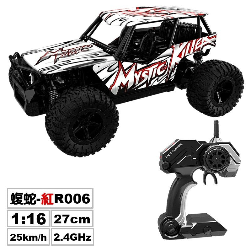 1:16 RC Car 2.4G Electric Remote Control Model Children Rear Wheel Drive Crawler Bigfoot Off Road Cars Outdoor Toys For Boy Gift