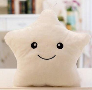 1 Piece 40*35cm Stuffed Dolls Soft Lighting Pillow Star Heart  Light Colorful Pillows Cushion Office Popular Plush Toys