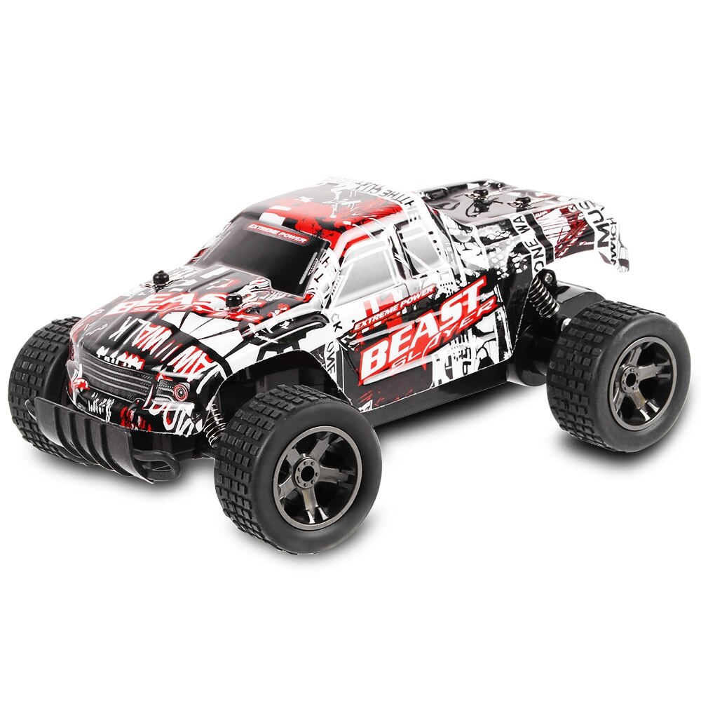 2.4GHz 1:18 Electric RC Car 2 WD Remote Control Off Road Cars Shock Absorber / Impact-resistant PVC Shell Toy Car for Children