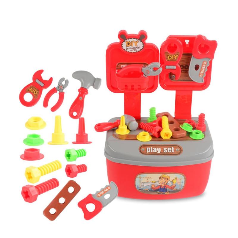 22Pcs/Set Pretend Play Repair Tools Educational Toy Play Boy Toy Learning Engineering Puzzle Toys Gifts For Children