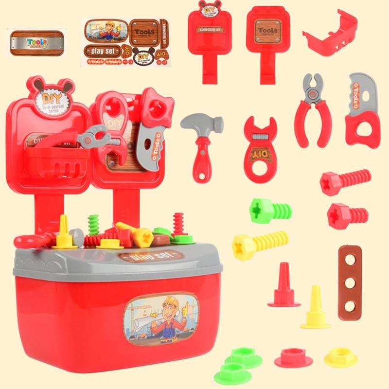 22Pcs/Set Pretend Play Repair Tools Educational Toy Play Boy Toy Learning Engineering Puzzle Toys Gifts For Children