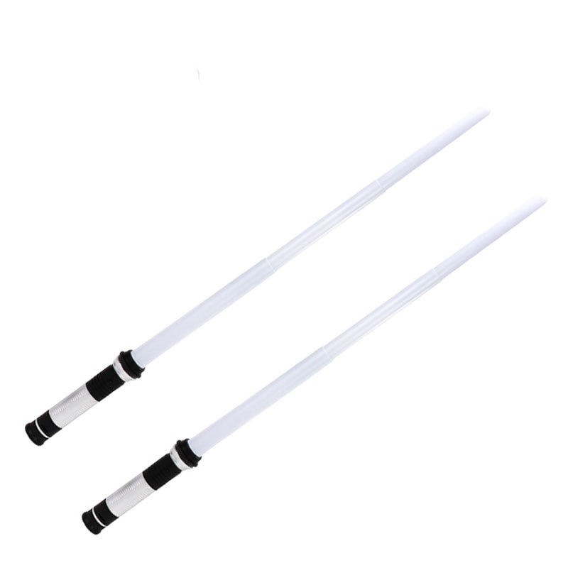 2PCS Laser Lightsaber Boy Gril Toys Darth Vaders Sword Cosplay Bow Toy Double Light Saber Sword Toys With Sound Laser Xmas Gifts