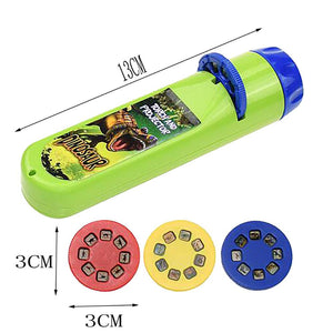 5PC Kid Flashlight Story Book Projector Torch Early Educational Light-up Toy Sleep Light Learning Christmas Present For Children