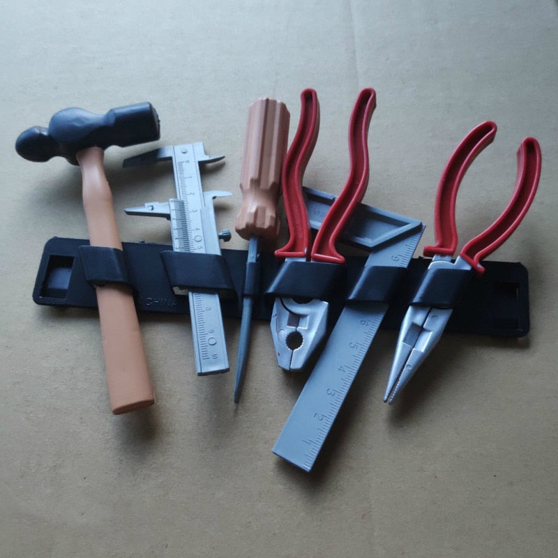 6Pcs/Set Pretend Play Repair Tools Kits Toys For Children Boys Plastic Screwdriver Hammer Tongs Engineering Cosplay Brinquedos