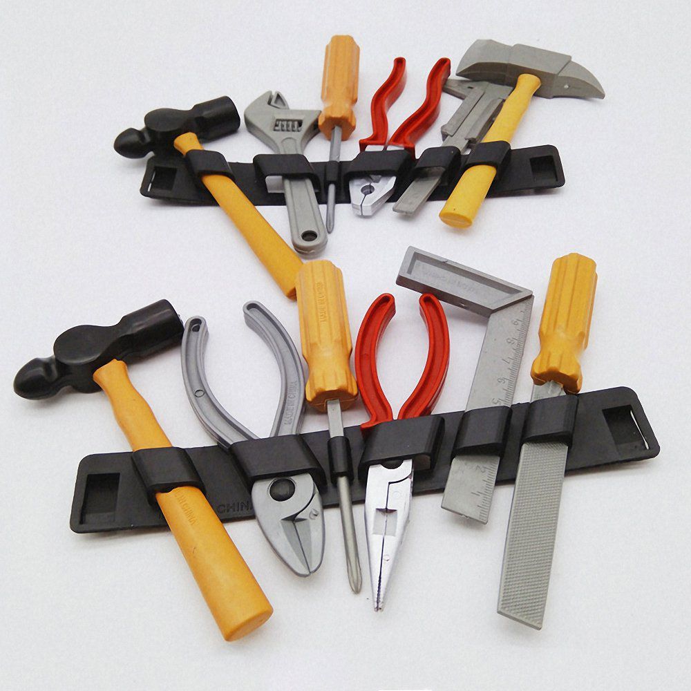 6Pcs/Set Pretend Play Repair Tools Kits Toys For Children Boys Plastic Screwdriver Hammer Tongs Engineering Cosplay Brinquedos