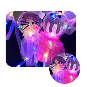 Concert Magic Stick LED Toys Star Ball Fairy Stick Colorful Cartoon Wave Ball Flash Wand Children Toys Party Light Sticks Con