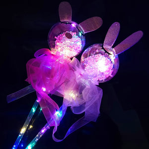 Concert Magic Stick LED Toys Star Ball Fairy Stick Colorful Cartoon Wave Ball Flash Wand Children Toys Party Light Sticks Con