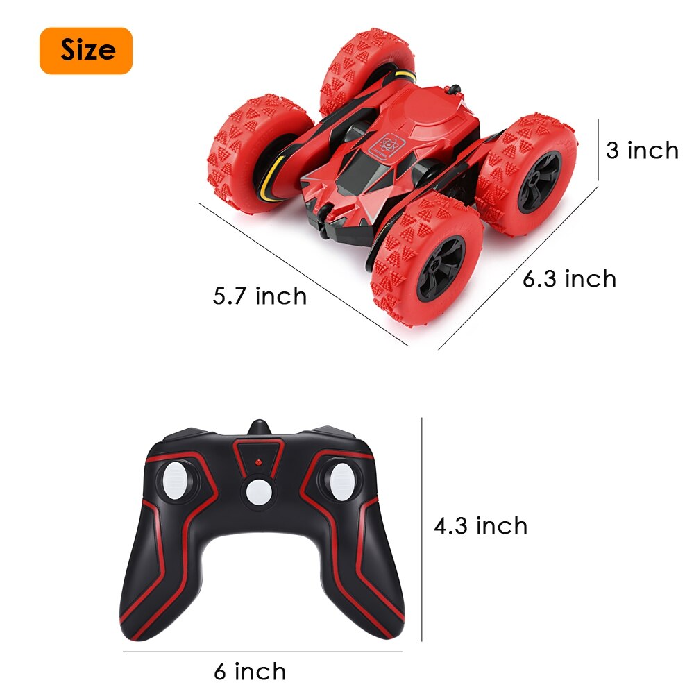 Electric Remote Control 2.4Ghz RC Car 360 Degree Trick Casters Revolving Arms Double Sided Off Road Kids Car Toys for Children