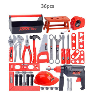 Kids Toolbox Kit Educational Toys Simulation Repair Tools Toys Drill Plastic Game Learning Engineering Puzzle Toys Gifts For Boy