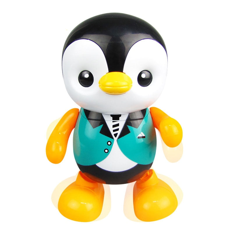 Lovely Dancing Penguin Electric Toy Portable Home Cute Singing Colorful Funny Plastic Round Edge Kids Gift For Children Kids