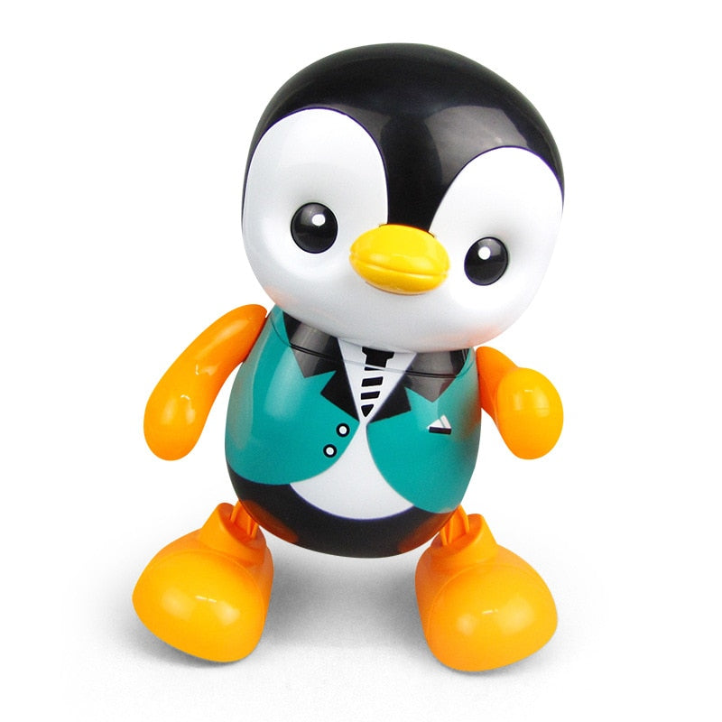 Lovely Dancing Penguin Electric Toy Portable Home Cute Singing Colorful Funny Plastic Round Edge Kids Gift For Children Kids