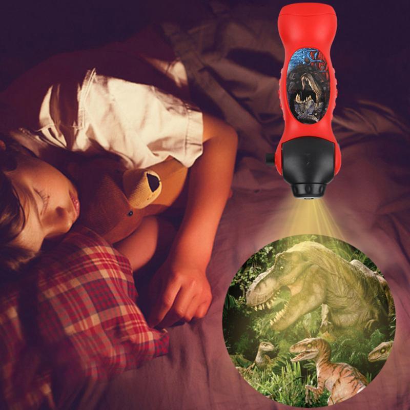 Projection Flashlight Children Projector Light Cartoon Dinosaur Seaworld Girl Light Bedtime Learning Sleeping Toys for Children