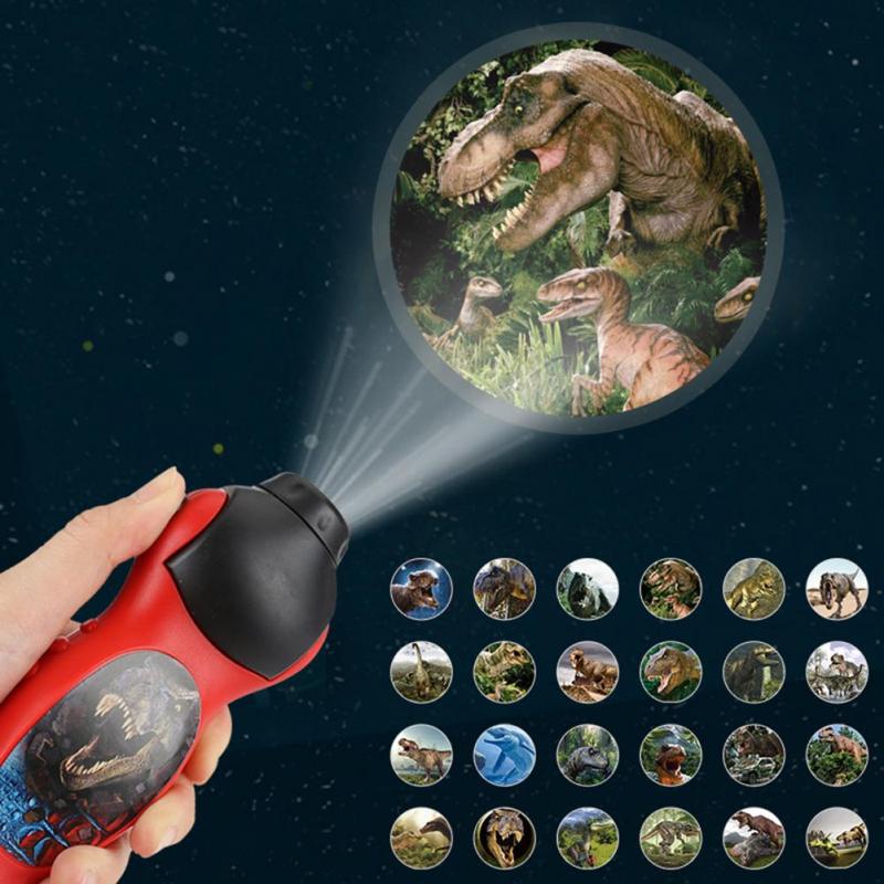 Projection Flashlight Children Projector Light Cartoon Dinosaur Seaworld Girl Light Bedtime Learning Sleeping Toys for Children