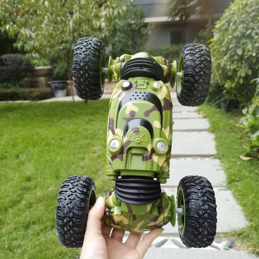 RC Car 2.4G 4WD Monster Vehicle 1:16 Bigfoot Double sided Driving Remote Control Electric Deformation Monster Cars Toys for Boys