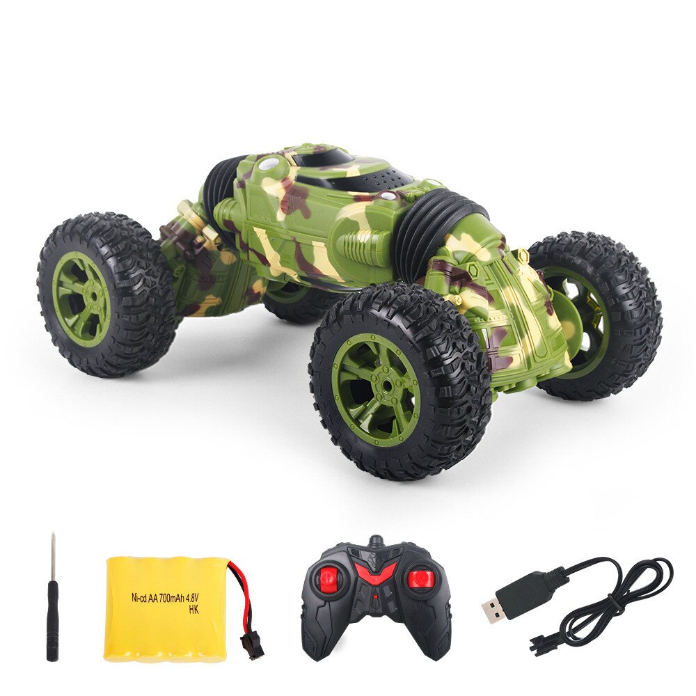 RC Car 2.4G 4WD Monster Vehicle 1:16 Bigfoot Double sided Driving Remote Control Electric Deformation Monster Cars Toys for Boys