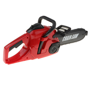 Rotating Plastic Toy Chainsaw Realistic Saw Sound Power House Garden Tool Pretend Play Toys for Boys Kids Gifts