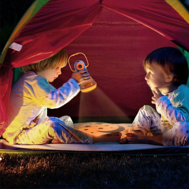 Storybook Torch Projector Kaleidoscope Kids Light Up Baby Toys Kids Learning Educational Toys For Children Fairy Tales Gift