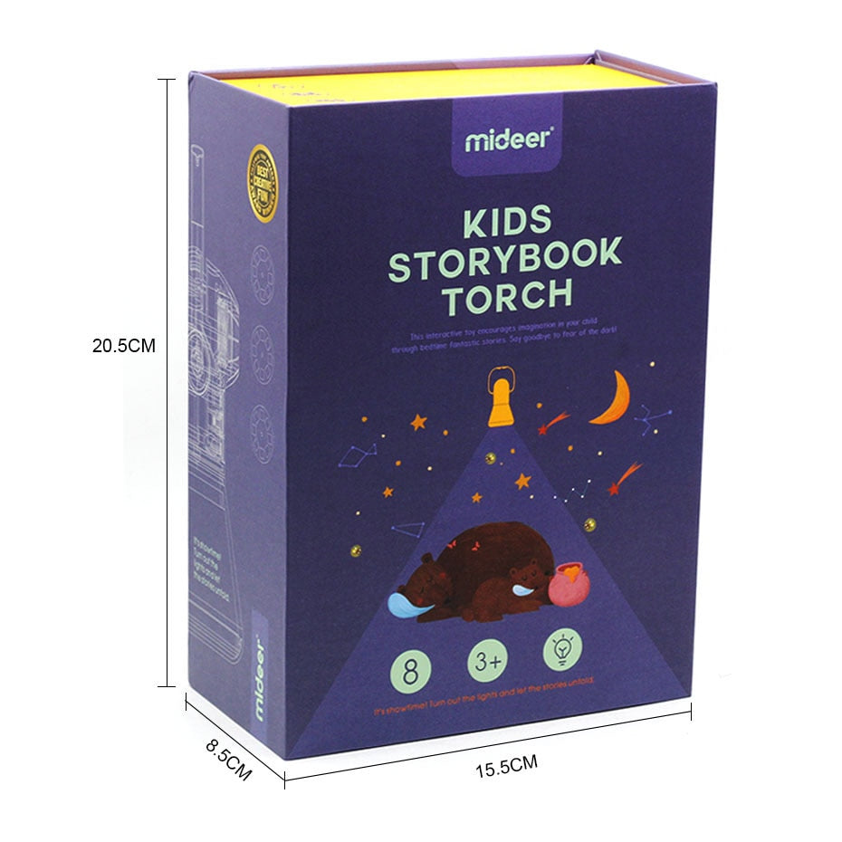 Storybook Torch Projector Kaleidoscope Kids Light Up Baby Toys Kids Learning Educational Toys For Children Fairy Tales Gift