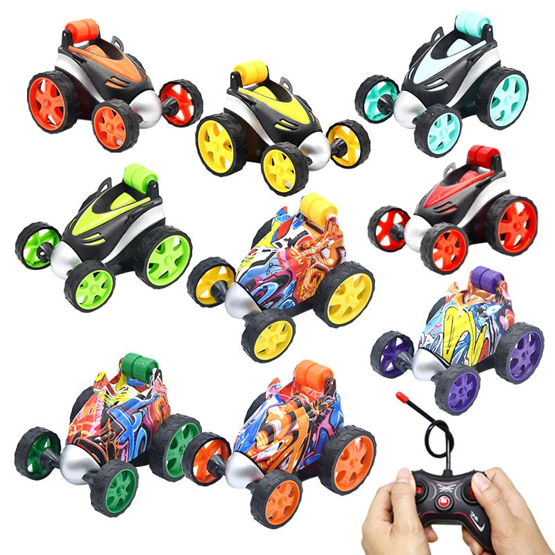 Wireless RC Car Stunt RC Car Drift Tumbling Dump Truck Remote Control Toys For Children Electric Cool RC Cars Boy Birthday Gifts