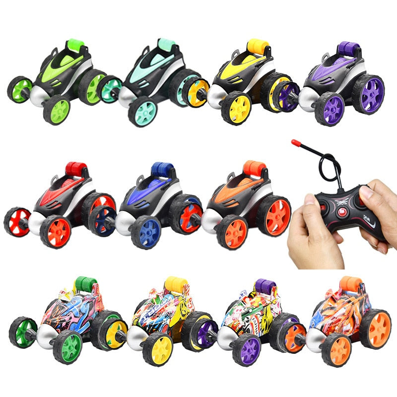 Wireless RC Car Stunt RC Car Drift Tumbling Dump Truck Remote Control Toys For Children Electric Cool RC Cars Boy Birthday Gifts