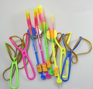 baby toy 100Pcs/lot or 50pcs y-shape random color Light Arrow Flying Toy LED Lighting Flash Toys Party Fun Gift Catapult